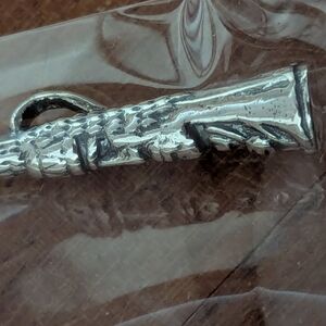 Bethany Beach Chief Little Owl Silver Totem Pole  Pendant / Charm NIP & NWT Box